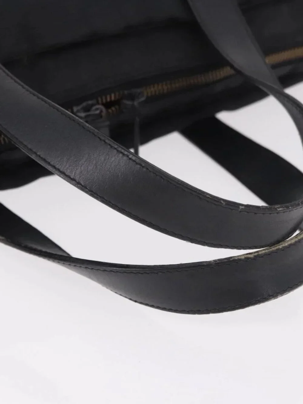 CHANEL New Travel Line Hand Bag Nylon Black CC Auth ka5058